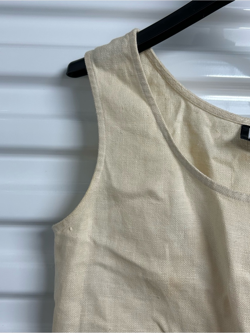 DKNY Cream Fringe Tank Top - Picture 3 of 12